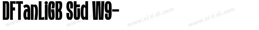 DFTanLiGB Std W9字体转换